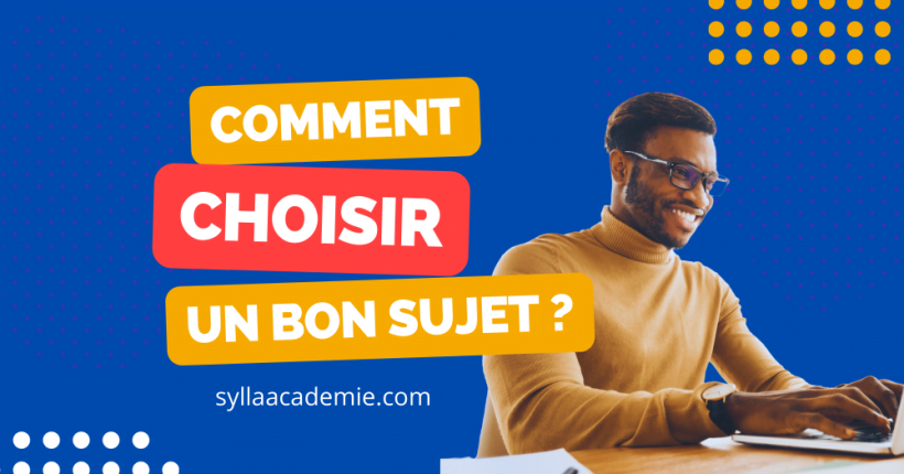 comment choisir un sujet de mémoire