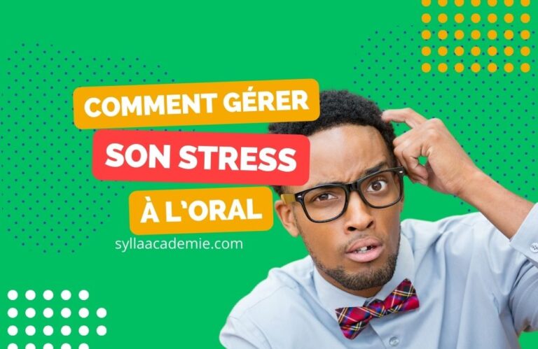 gérer son stress avant un oral