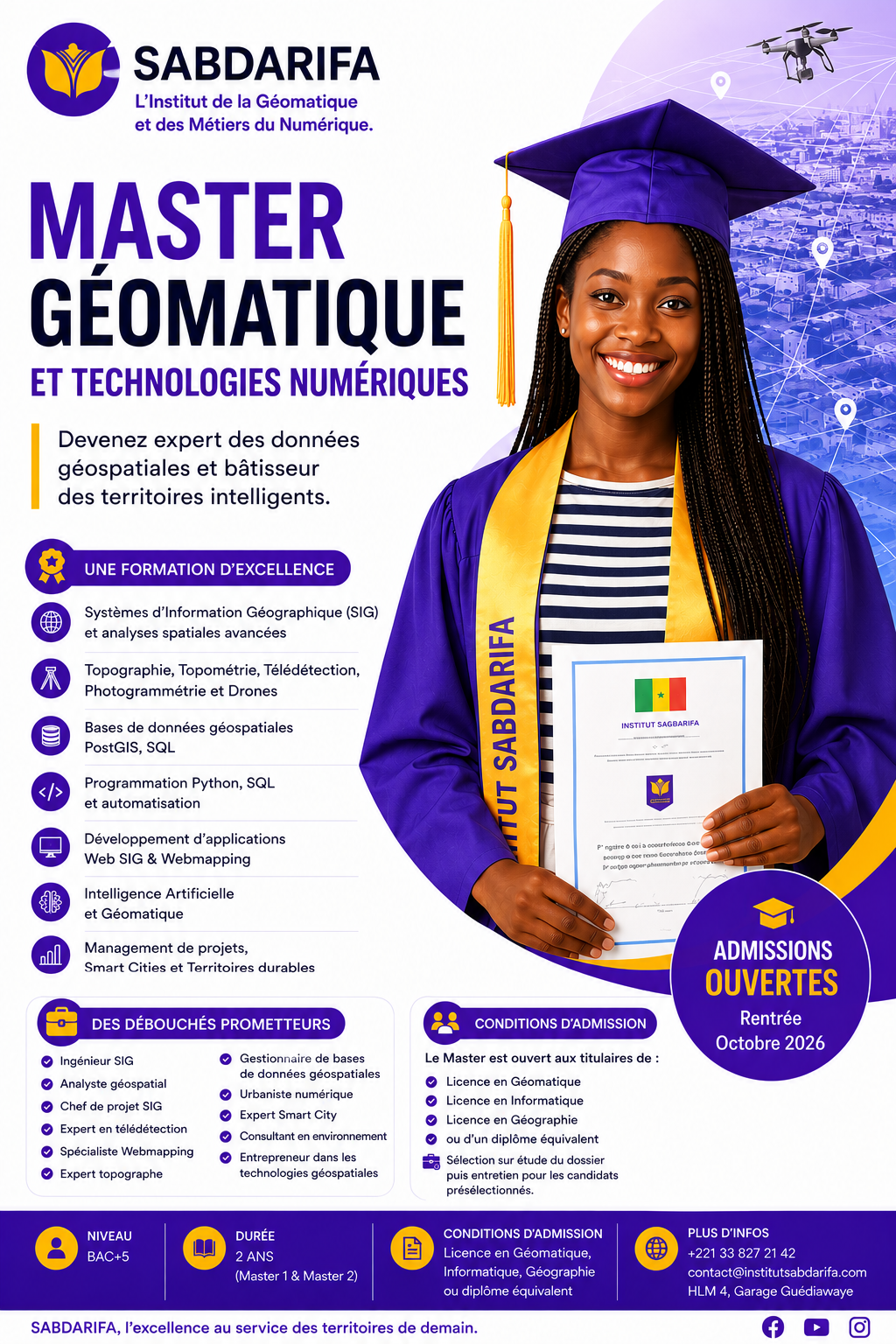 Master en Géomatique au Sénégal - Institut SABDARIFA
